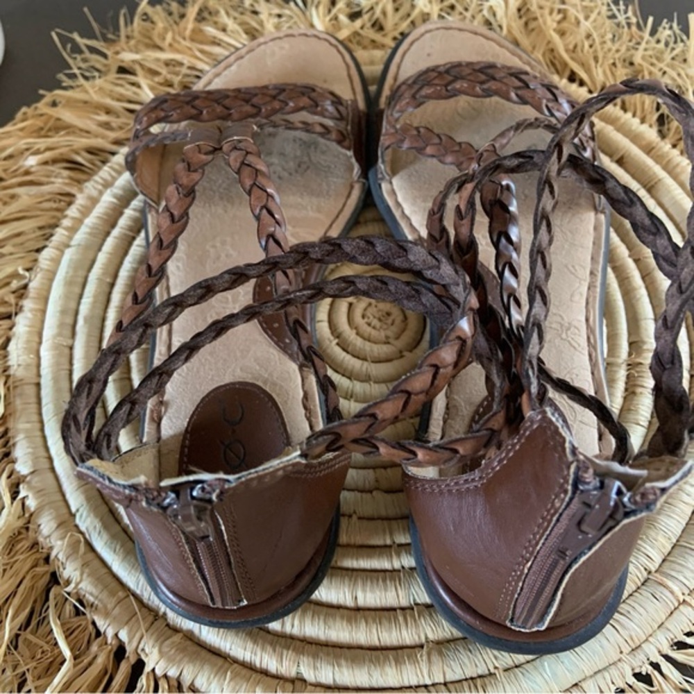 B.O.C. Women’s Macedonia Brown Leather Gladiator Sandals Size 8 - Picture 8 of 16